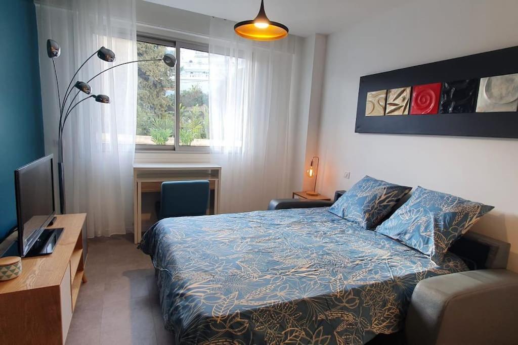 Bd Grosso Apt 4 Prs, 300M Plage, Clim, Parking 尼斯 外观 照片