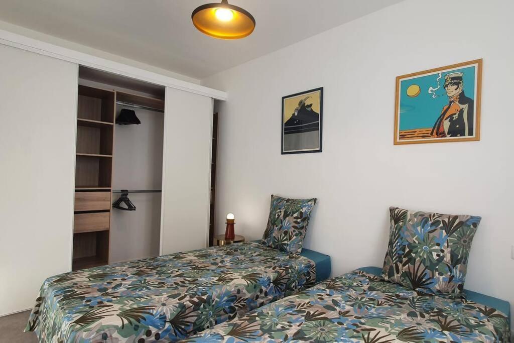 Bd Grosso Apt 4 Prs, 300M Plage, Clim, Parking 尼斯 外观 照片