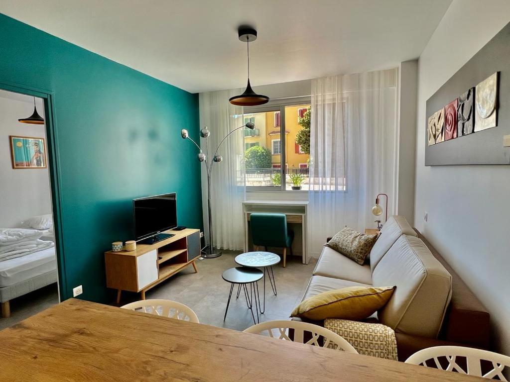 Bd Grosso Apt 4 Prs, 300M Plage, Clim, Parking 尼斯 外观 照片