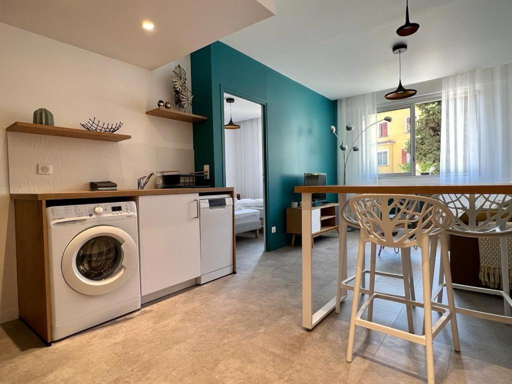 Bd Grosso Apt 4 Prs, 300M Plage, Clim, Parking 尼斯 外观 照片