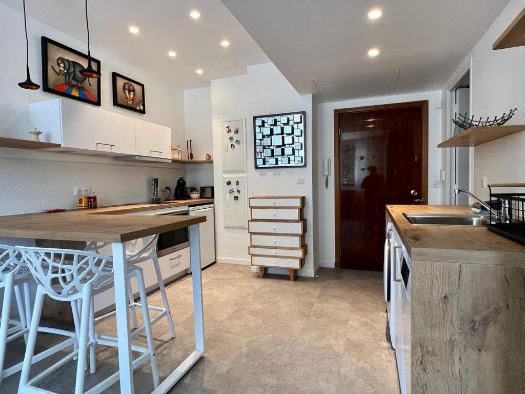 Bd Grosso Apt 4 Prs, 300M Plage, Clim, Parking 尼斯 外观 照片